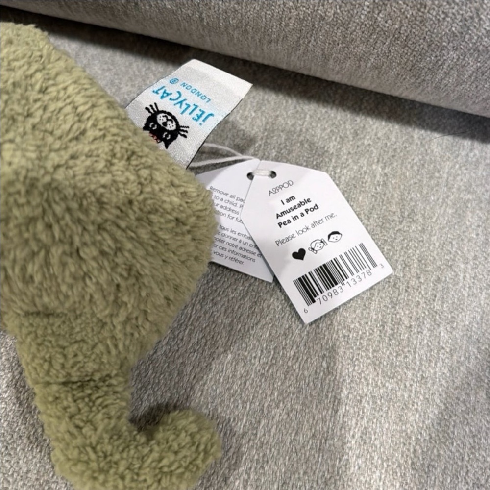 Authentic Retire! Jellycat amuseable pea in a pod / Jellycat Pea in a Peapod - Picture 5 of 5
